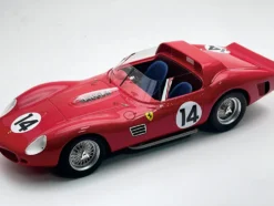 Ferrari 330 TRI-LM #14 Mike Parkes - Giancarlo Baghetti - Willy Mairesse 3rd Place "24 Hours of Le Mans Test" (1962) "Mythos Series" with Display Case Limited Edition to 35 pieces Worldwide 1/18 Model Car by Tecnomodel