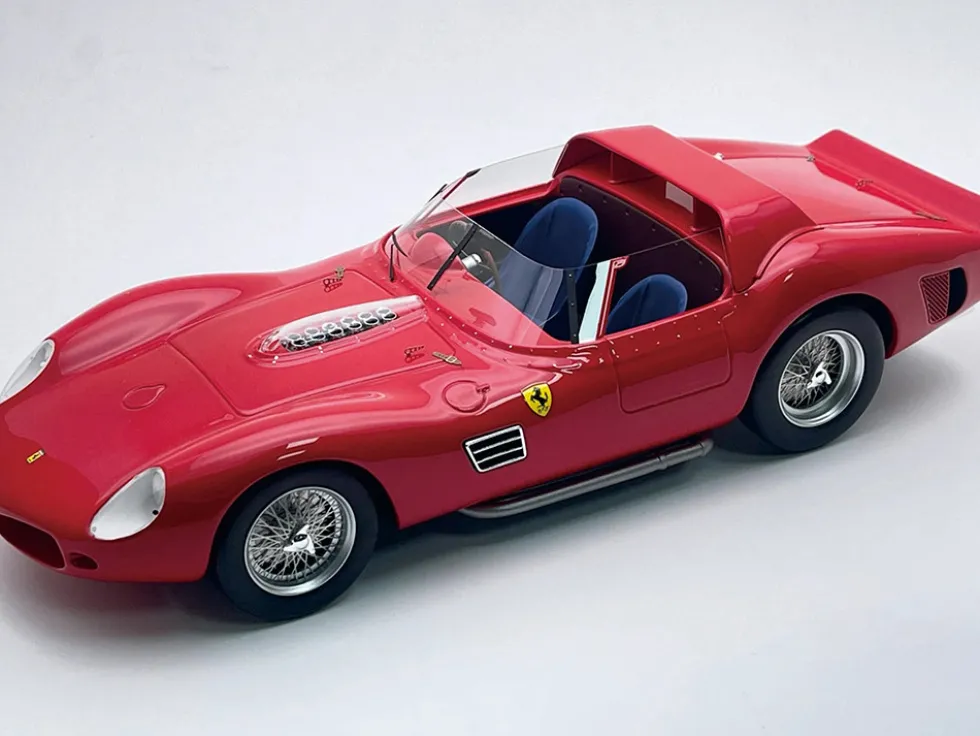 Ferrari 330 TRI-LM "Press Version 1962" Rosso Corsa Red "Mythos Series" with Display Case Limited Edition to 55 pieces Worldwide 1/18 Model Car by Tecnomodel