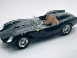 1958 Ferrari 250 TR Pontoon-Fender "Street Version" Green "Mythos Series" with Display Case Limited Edition to 30 pieces Worldwide 1/18 Model Car by Tecnomodel
