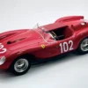 Ferrari 250 TR Pontoon-Fender #102 Wolfgang von Trips - Mike Hawthorn "Scuderia Ferrari" 3rd Place "Targa Florio" (1958) "Mythos Series" with Display Case Limited Edition to 50 pieces Worldwide 1/18 Model Car by Tecnomodel