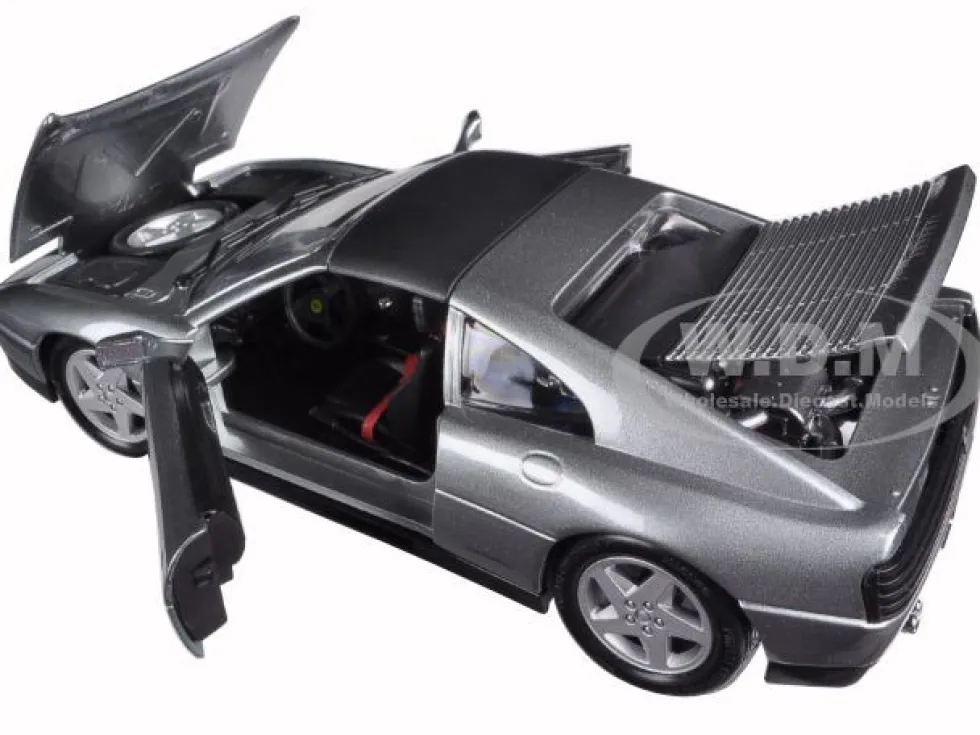 Ferrari 348 TS Grey 1/18 Diecast Model Car Bburago 16006