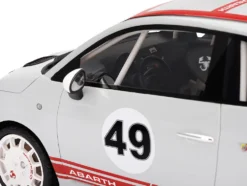 Fiat 500 Abarth Assetto Corse Presentation Gray 1/18 Model Car Top Speed TS0433