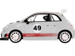 Fiat 500 Abarth Assetto Corse Presentation Gray 1/18 Model Car Top Speed TS0433