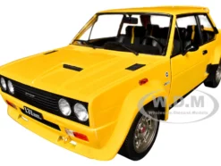 1980 Fiat 131 Abarth Yellow 1/18 Diecast Model Car by Solido