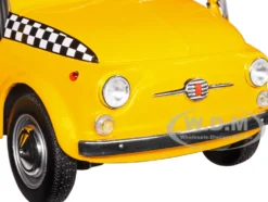 1965 Fiat 500 L NYC Taxi New York City Yellow 1/18 Diecast Model Car Solido S1801407
