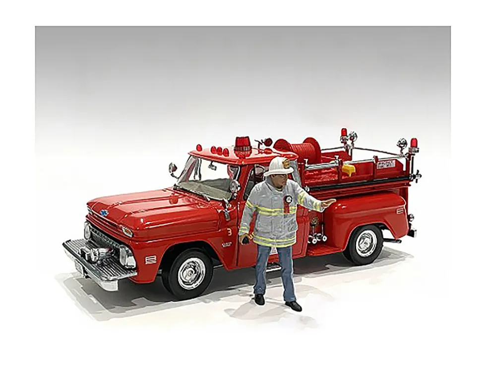 Firefighters Fire Captain Figure 1/18 Scale Models American Diorama 76318
