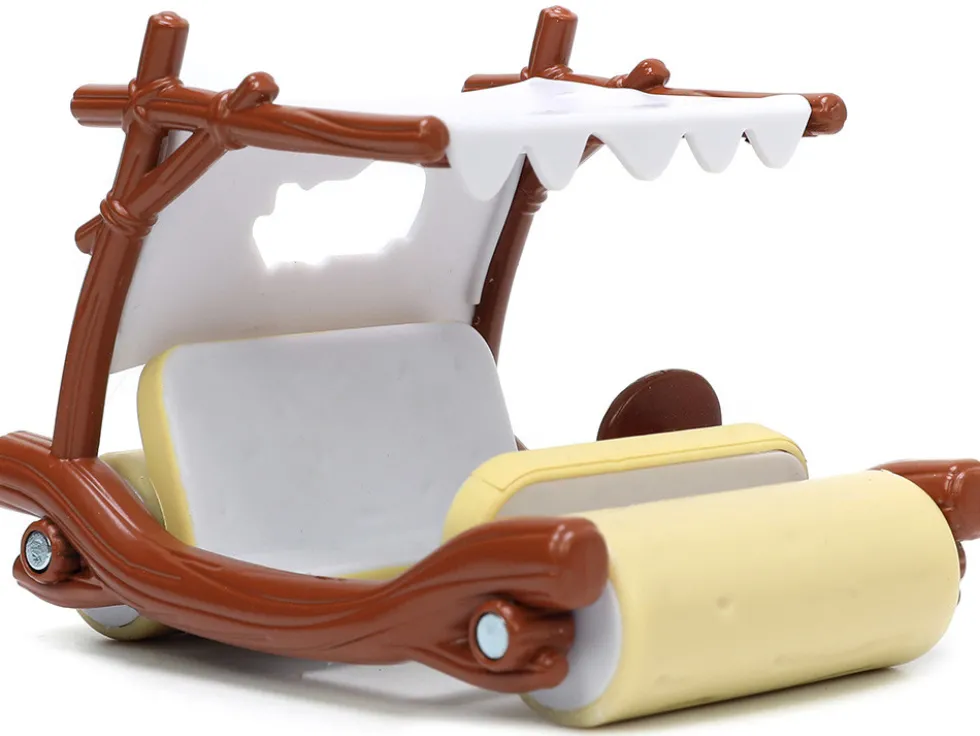 Flintmobile Fred Flintstone Diecast Figurine The Flintstones Hollywood Rides Series 1/32 Diecast Model Car Jada 33382