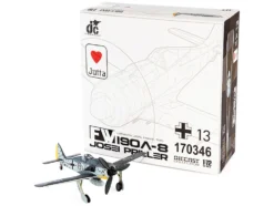 Focke Wulf Fw 190A 8 Fighter Aircraft JG 26 Schlageter France 1945 German Luftwaffe 1/72 Diecast Model JC Wings JCW-72-FW190-003