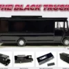 Food Truck Plain Black 1/64 Diecast Model by American Diorama