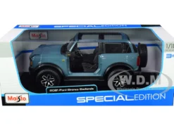 2021 Ford Bronco Badlands Blue Special Edition 1/18 Diecast Model Car Maisto 31457