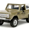 1973 Ford Bronco Gold Metallic with White Top and Groot Diecast Figure Guardians of the Galaxy Marvel Series 1/32 Diecast Model Car Jada 34415