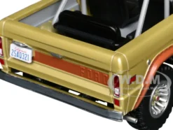 1970 Ford Bronco Gold Metallic with Brown Hood and Top "Lost" (2004-2010) TV Series "Hollywood" Series 20 1/24 Diecast Model Car by Greenlight
