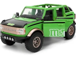 2021 Ford Bronco Green with Black Stripes and Green M&M's Diecast Figure
