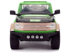 2021 Ford Bronco Green with Black Stripes and Green M&M's Diecast Figure