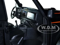 2021 Ford Bronco Matt Black Orange Stripes Roof Rack Addictive Desert Designs Just Trucks Series 1/24 Diecast Model Car Jada 34287