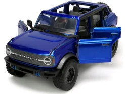 2021 Ford Bronco Open-Top Candy Blue Metallic with Extra Wheels 