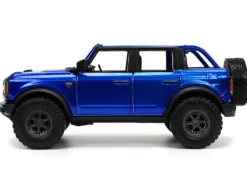 2021 Ford Bronco Open-Top Candy Blue Metallic with Extra Wheels