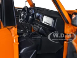 2021 Ford Bronco Orange Black Stripes Roof Rack Just Trucks Series 1/24 Diecast Model Car Jada 34289
