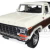 1978 Ford Bronco Ranger XLT Spare Tire Cream Brown Black Camper Shell Timeless Legends Series 1/24 Diecast Model Car Motormax 79371
