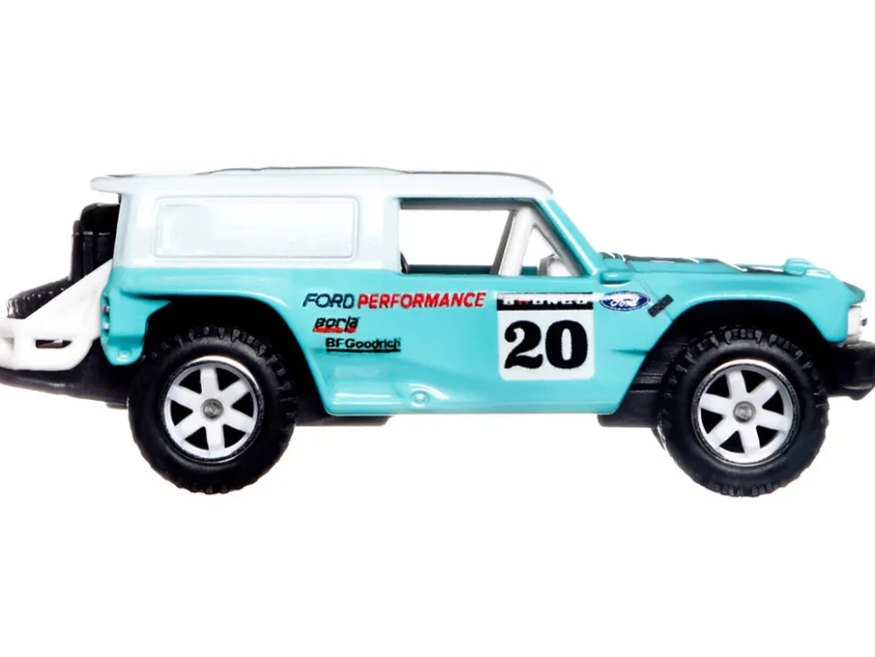 Ford Bronco R #20 Turquoise White Top American Scene Car Culture Series Diecast Model Car Hot Wheels HCK05
