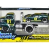 1950 Ford COE Flatbed Truck #61 1966 Ford GT40 MK II #61 Green Metallic Yellow Stripes Muscle Transports Series 1/64 Diecast Model Cars Muscle Machines 11547