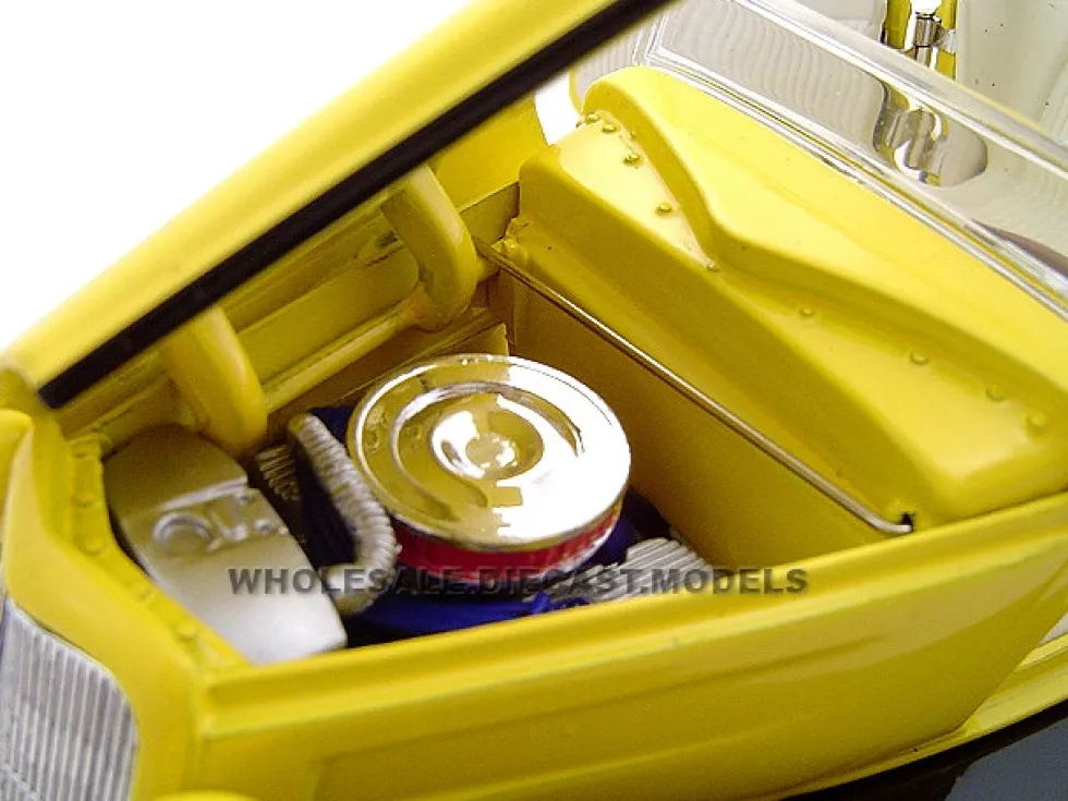 1934 Ford Convertible Custom Yellow 1/24 Diecast Car Unique Replicas 18545