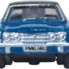 Ford Cortina MKIII RHD (Right Hand Drive) Electric Monza Blue with Black Top 1/148 (N) Scale Diecast Model Car by Oxford Diecast