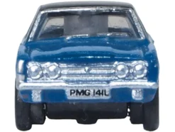Ford Cortina MKIII RHD (Right Hand Drive) Electric Monza Blue with Black Top 1/148 (N) Scale Diecast Model Car by Oxford Diecast