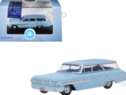 1964 Ford Country Sedan Skylight Blue 1/87 (HO) Scale Diecast Model Car by Oxford Diecast