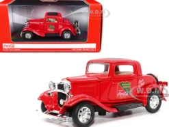1932 Ford Coupe Coca-Cola Red Black Top 1/43 Diecast Model Car Motor City Classics 443030