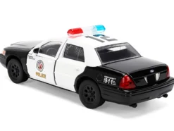 Ford Crown Victoria "LAPD (Los Angeles Police Department) Black and White "The Fast and the Furious" (2001) Movie "Fast & Furious" Series 1/32 Diecast Model Car by Jada