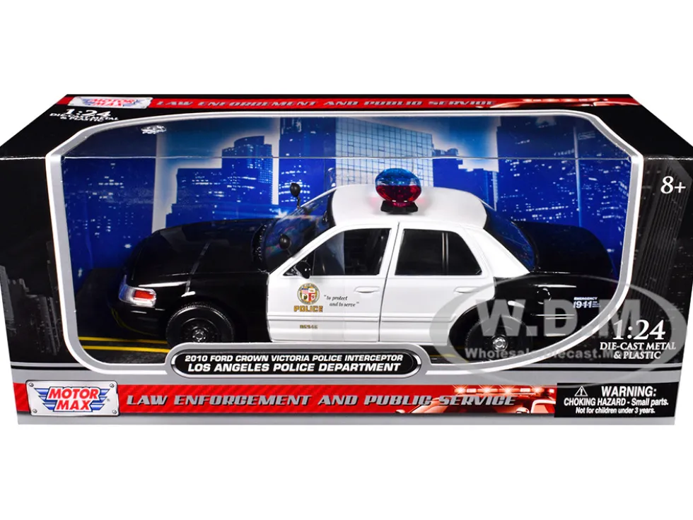 2010 Ford Crown Victoria LAPD Los Angeles Police Department Car 1/24 Diecast Car Model Motormax 76946