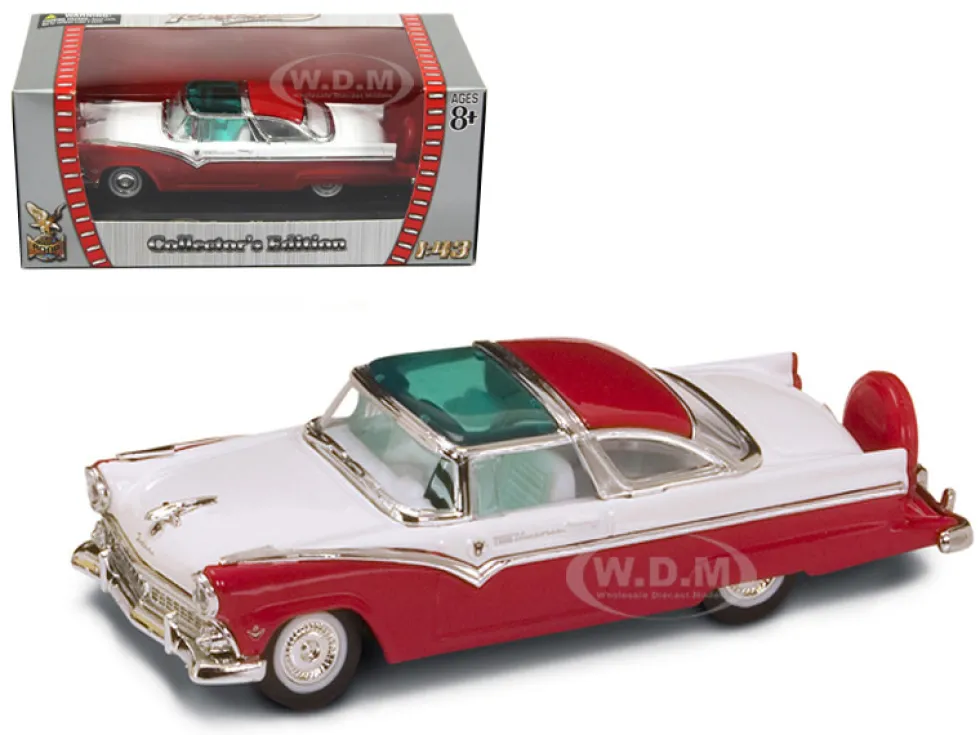 1955 Ford Crown Victoria Red 1/43 Diecast Model Car Road Signature 94202