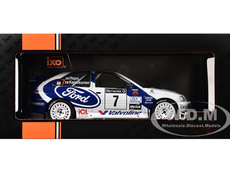 Ford Escort WRC #7 Juha Kankkunen - Juha Repo 2nd Place "RAC Rally" (1998) 1/18 Diecast Model Car by IXO Models