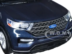 2022 Ford Explorer XLT Dark Blue Metallic Timeless Legends Series 1/24 Diecast Model Car Motormax 79378BL