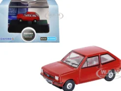 Ford Fiesta Mk1 RHD (Right Hand Drive) Venetian Red 1/148 (N) Scale Diecast Model Car by Oxford Diecast