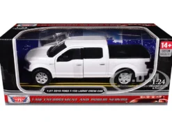 2019 Ford F-150 Lariat Crew Cab Pickup Truck Unmarked Plain White "Custom Builder's Kit - Law Enforcement and Public Service" Series 1/27 Diecast Model Car by Motormax
