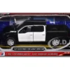 2019 Ford F-150 Lariat Crew Cab Pickup Truck Unmarked Plain Black and White "Custom Builder's Kit - Law Enforcement and Public Service" Series 1/27 Diecast Model Car by Motormax
