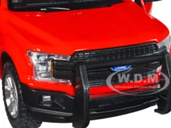 2019 Ford F-150 Lariat Crew Cab Pickup Truck Unmarked Fire Department Red Law Enforcement and Public Service Series 1/24 Diecast Model Car Motormax 76981r