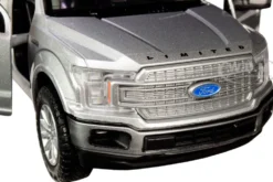 2019 Ford F-150 Limited Crew Cab Pickup Truck Metallic Silver 1/24 1/27 Diecast Model Car Motormax 79364