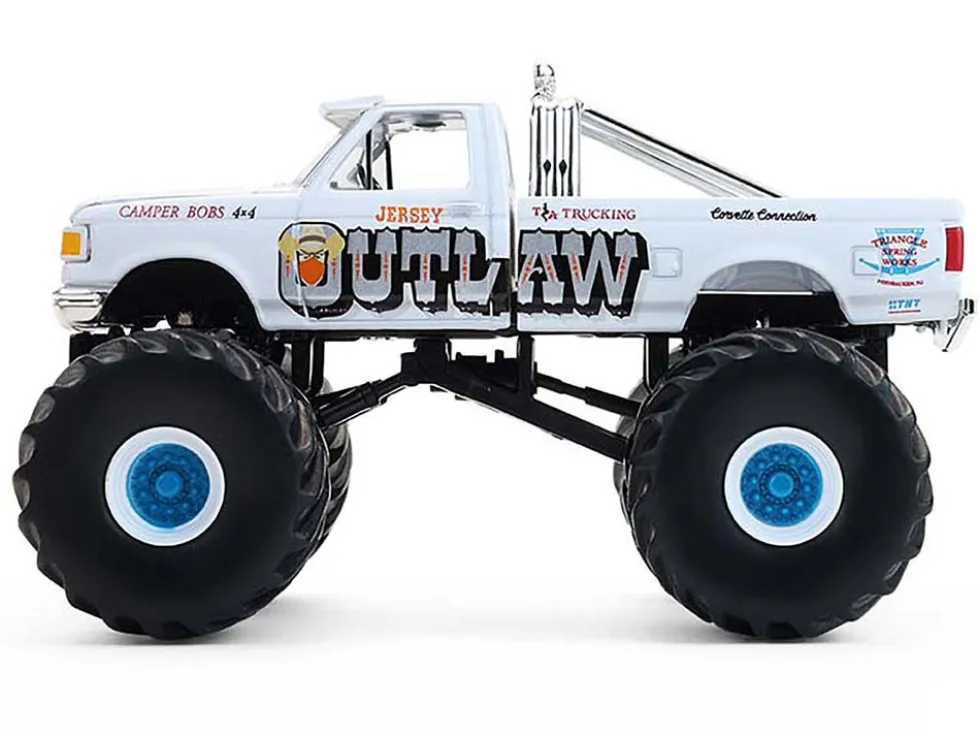 1988 Ford F-150 Monster Truck "Jersey Outlaw" White "Kings of Crunch" Series 16 1/64 Diecast Model Car by Greenlight