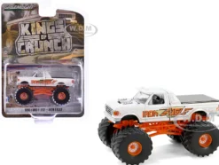 1990 Ford F-350 Monster Truck White "Iron Eagle" "Kings of Crunch" Series 15 1/64 Diecast Model Car by Greenlight
