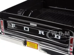 1969 Ford F-100 Pickup Truck Black 1/24 Diecast Model Motormax 79315