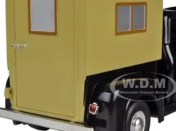 1956 Ford F-100 Pickup Truck Black with Camper 1/32 Diecast Model Car Signature Models 32395
