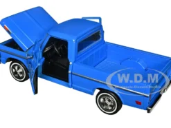 1972 Ford F 100 Pickup Truck Blue Timeless Legends Series 1/24 Diecast Model Car Motormax 79384BL