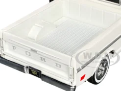 1969 Ford F-100 Pickup Truck Cream "Timeless Legends" Series 1/24 Diecast Model Car by Motormax
