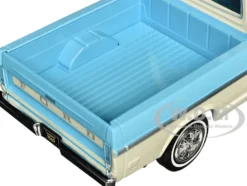 1969 Ford F 100 Pickup Truck Light Blue and Cream Timeless Legends Series 1/24 Diecast Model Car Motormax 79315LTBL