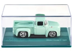 1956 Ford F-100 Pickup Truck Light Green "Collection" Series 1/64 Diecast Model Car by Majorette