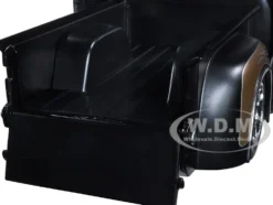 1956 Ford F-100 Pickup Truck Matt Black Champagne with Flames Extra Wheels Just Trucks Series 1/24 Diecast Model Car Jada 34026
