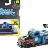 1949 Ford F1 Pickup Truck #128 Old Smokey Blue and Brown Weathered 1/64 Diecast Model Car Muscle Machines 15559BL